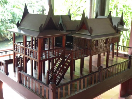 Model of a Teak Home