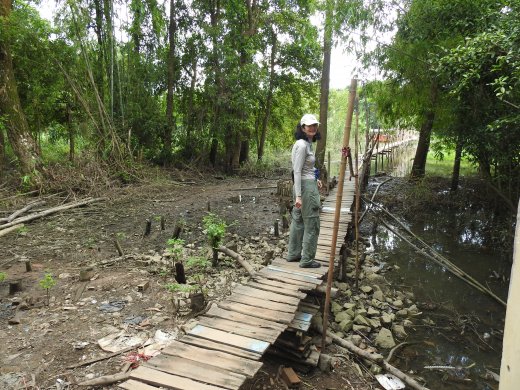 Chau Doc.Cham Village.Returning to our boat
