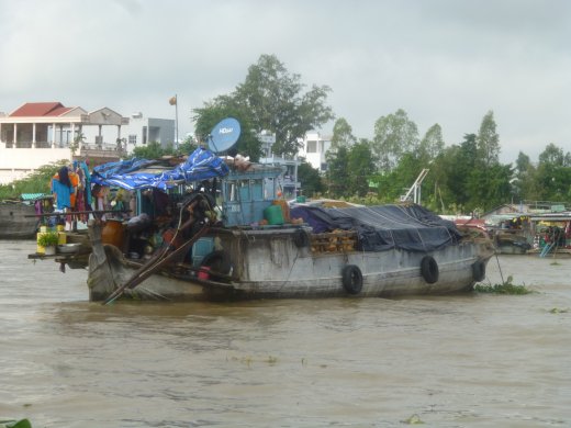 Chau Doc.TV Dish on Boat