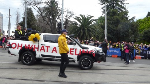AFL Parade.Caravan of Players