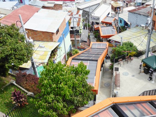 Comuna 13.Escalators