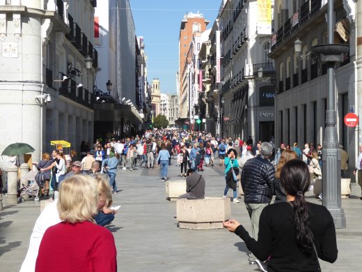 Busy Pedway off Puerto del Sol