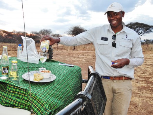Sundowners (Cocktails as the sun sets) with Sigi