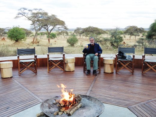 Enjoying the New Fire Pit