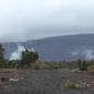 Volcanoes NP.Kilauea Caldera from Devastation Trail