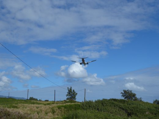  Airplane just beyond Ninini Lighthouse