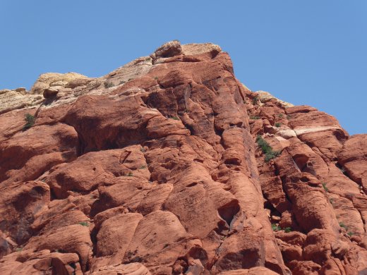 Driving through Red Rock Canyon
