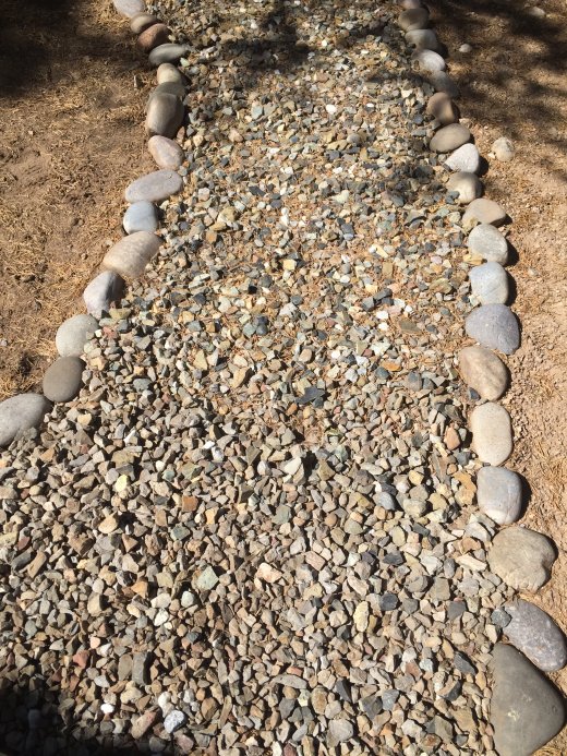 Pathway requiring removal of needles