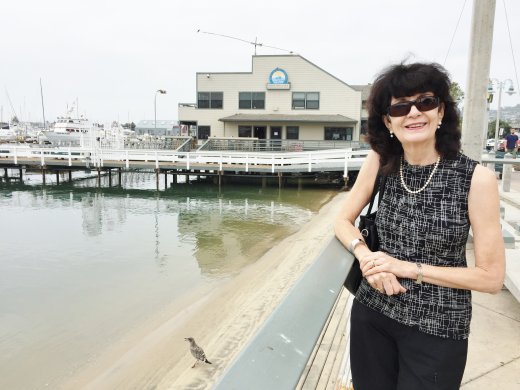 Lindy outside Mitch's